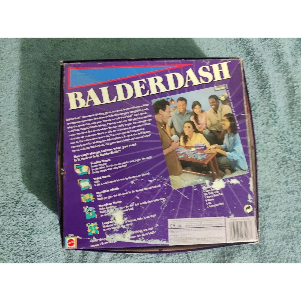 Balderdash Board Game Incomplete Missing Pawns Die